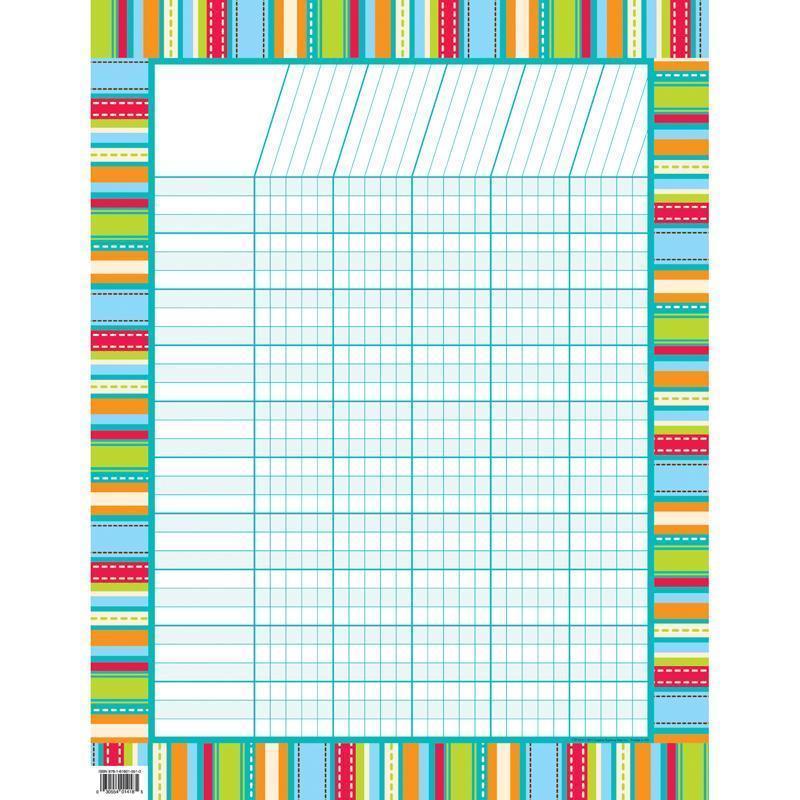 Learning Materials STRIPES & STITCHES INCENTIVE CHART CREATIVE TEACHING PRESS