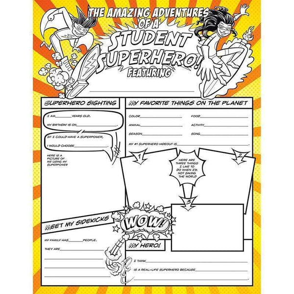 Learning Materials Student Superheroes Activity Poster NORTH STAR TEACHER RESOURCE