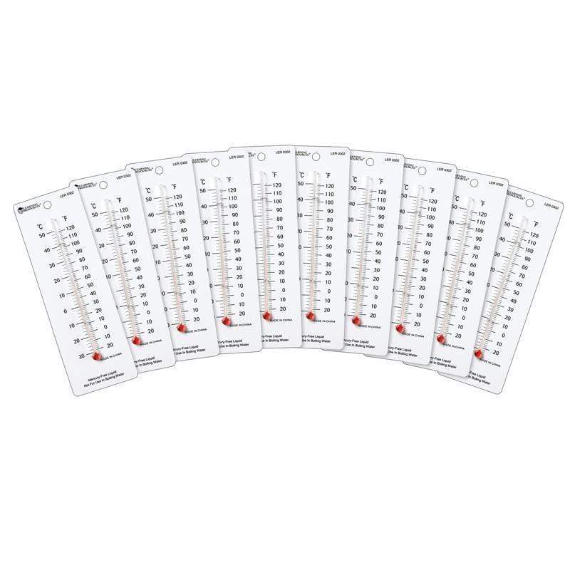 Learning Materials Student Thermometers 10/Pk 2 X 6 LEARNING RESOURCES