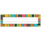 Learning Materials Stylin Stripes Deskplates Gr Pk 5 CARSON DELLOSA