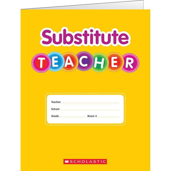 Learning Materials SUBSTITUTE TEACHER SUPREME FOLDER SCHOLASTIC TEACHING RESOURCES