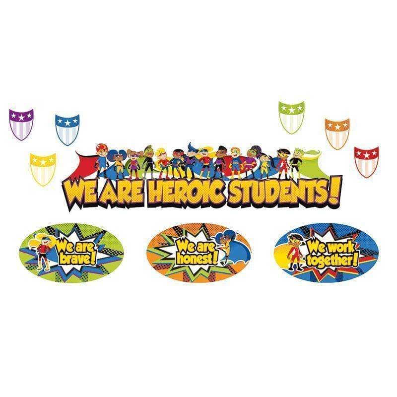 Learning Materials Super Power Heroic Students Bb Set CARSON DELLOSA