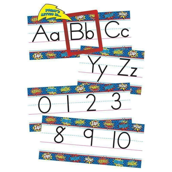 Superhero Alphabet Line Bb Set