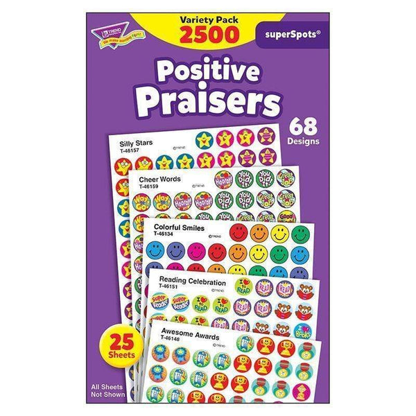 Superspots Stickers Positive 2500 Pk