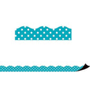 Learning Materials TEAL POLKA DOTS MAGNETIC BORDER TEACHER CREATED RESOURCES