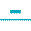 Teal Solid Scalloped Border Trim