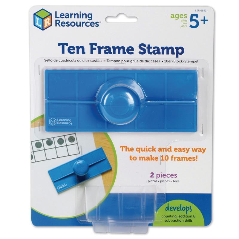 Learning Materials TEN FRAME STAMPS LEARNING RESOURCES