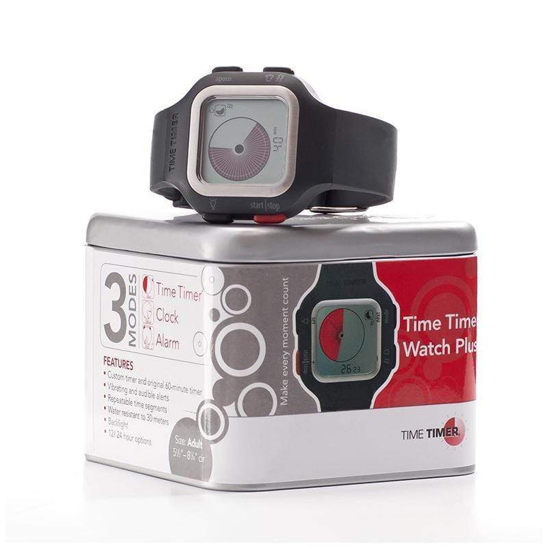 Time Timer Watch Plus Lg Charcoal