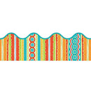 Tropical Twist Scalloped Border