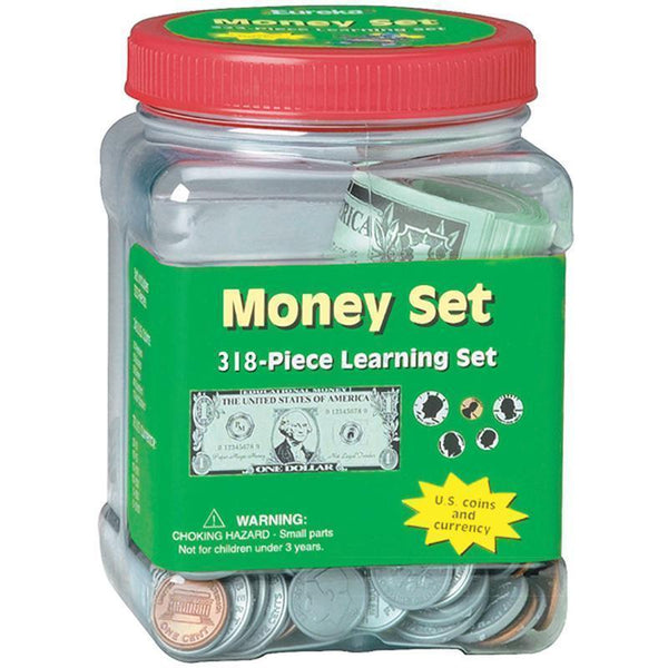 Learning Materials TUB OF COINS CURRENCY EUREKA