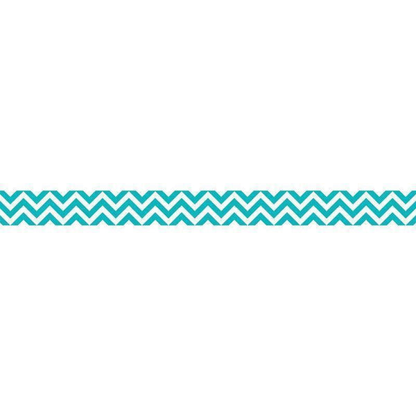 Learning Materials Turquoise Chevron Border CREATIVE TEACHING PRESS