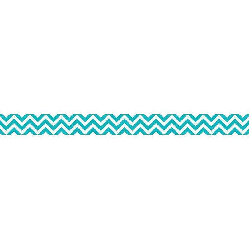 Learning Materials Turquoise Chevron Border CREATIVE TEACHING PRESS