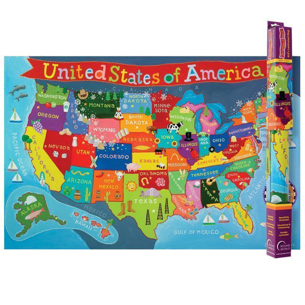 UNITED STATES MAP FOR KIDS-Learning Materials-JadeMoghul Inc.