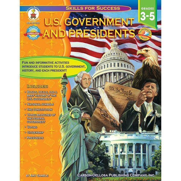 Us Government And Presidents Gr 3 5
