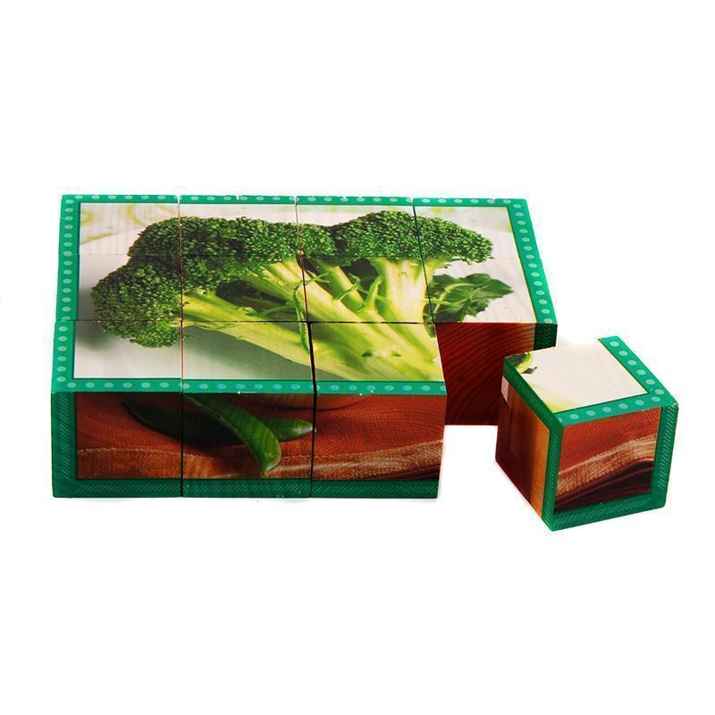 Learning Materials Vegetables Cube Puzzle STAGES LEARNING MATERIALS