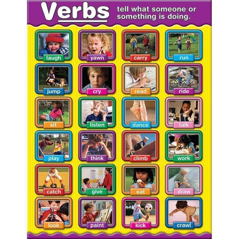 Learning Materials Verbs Chart CARSON DELLOSA