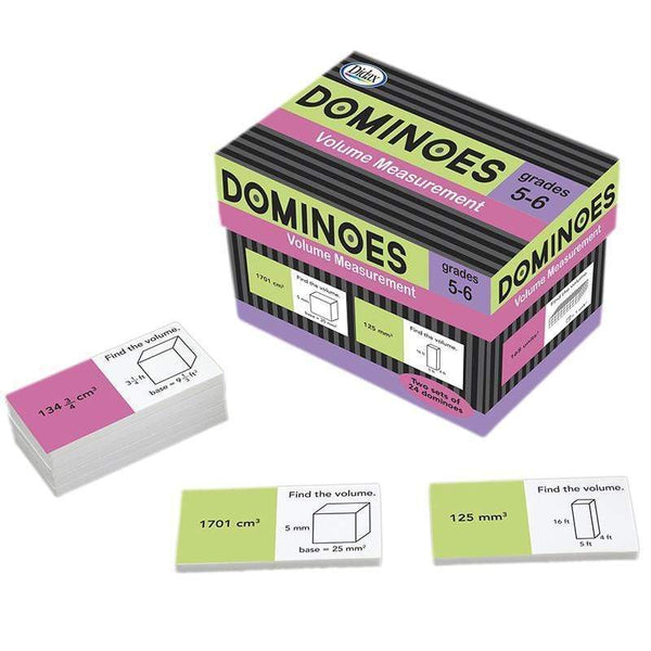 Learning Materials VOLUME MEASUREMENT DOMINOES DIDAX