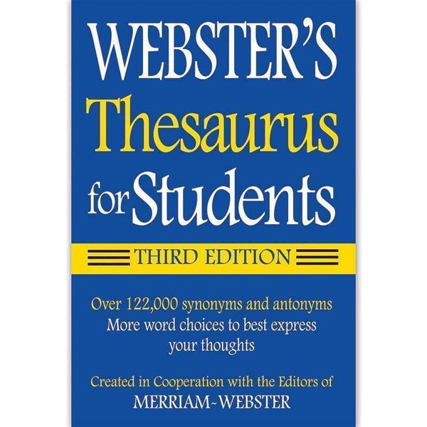 Learning Materials Websters Thesaurus For Students FEDERAL STREET PRESS