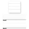 Word Strips Lined White 100/Pk 3 X8