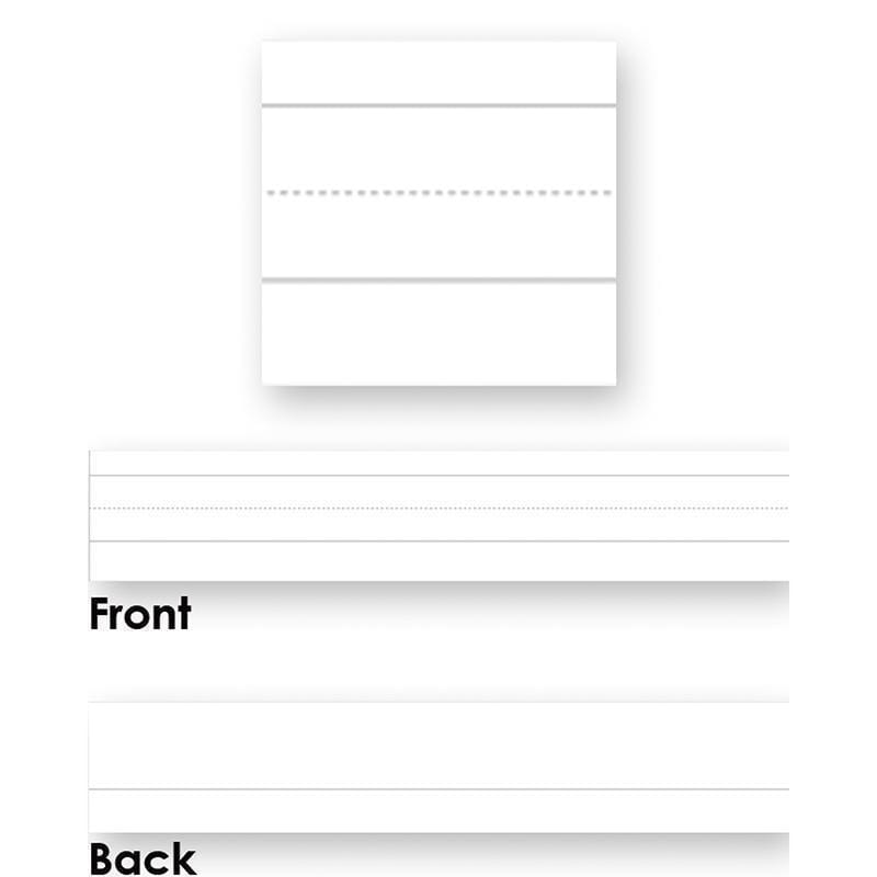 Word Strips Lined White 100/Pk 3 X8