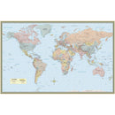 World Map Laminated Poster 50 X 32