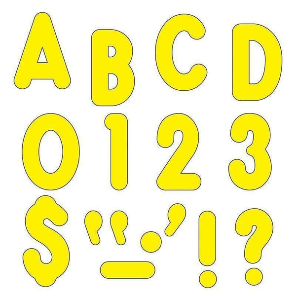 Yellow Ready Letters 7 In Uppercase
