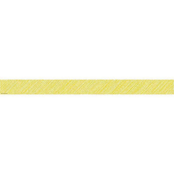 Yellow Scribble Straight Border