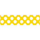 Yellow W Polka Dot Straight Borders