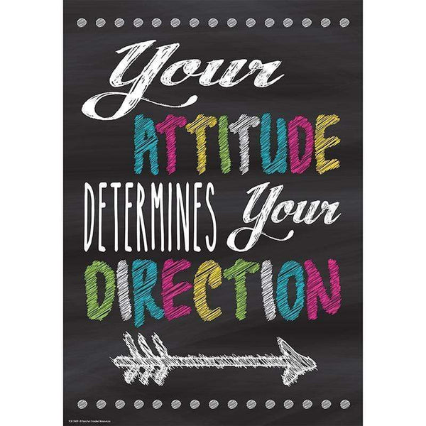 Learning Materials Your Attitude Positive Poster TEACHER CREATED RESOURCES
