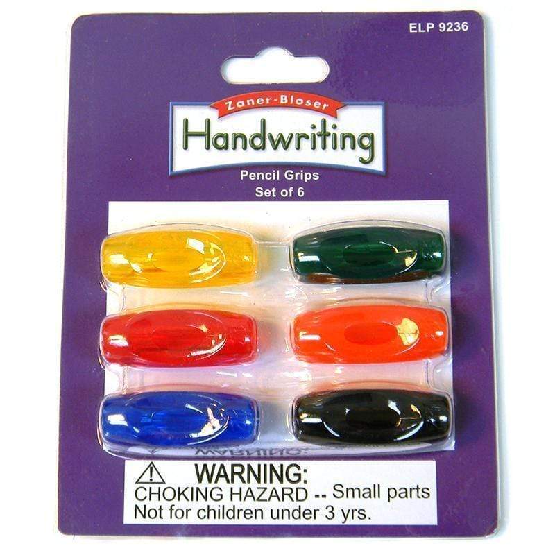 Learning Materials Zaner Bloser Pencil Grips 6 Pk ESSENTIAL LEARNING PRODUCTS