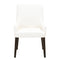 Leather Arm Chair in White-Armchairs and Accent Chairs-White-Wood and Leather-JadeMoghul Inc.