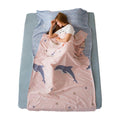 Leather Bags One Piece Cotton Dolphin Printed Isolation Dirty Hotel Sleeping Bag TIY