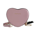 Leather Bags Romantic Heart Shaped Solid Color PU Crossbody Bag TIY