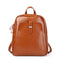 Leather Bags Solid Color Vintage Style Women Good Quality Genuine Leather Outdoor Backpack TIY