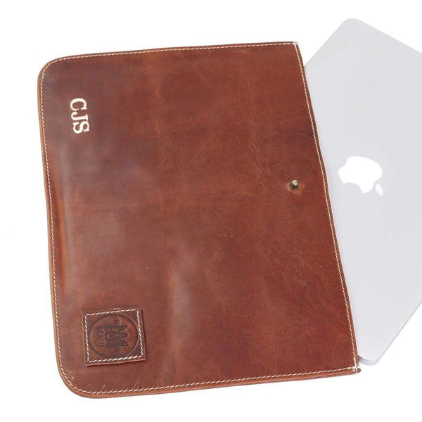 Leather Bags The Chic Sleek Macbook Sleeve (Vintage Brown) ML