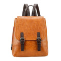 Leather Bags Vintage Style School Girl Fashion Large Capacity PU Backpack TIY