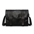 Leather Bags Vintage Style Single Strap PU Leather Casual Travel Business Briefcase TIY