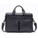 Leather Briefcases men laptop male messenger bag Men's Genuine leather shoulder bags briefcase