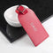 Leather Gifts & Accessories Personalized Luggage Tags Red Foiled Leather Luggage Tag Treat Gifts