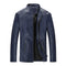 Leather Jacket For Men - Casual Slim Men Jacket-dark blue-S-JadeMoghul Inc.