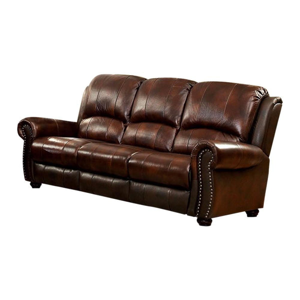 Leather Sofa, Brown-Sofas-Brown-Top Grain Leather-JadeMoghul Inc.