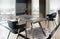 Leatherette Accent Chair with Stainless Steel Tapered Feet, Black and Silver, Pack of Two-Accent Chairs-Black and Silver-Faux Leather and Stainless Steel-JadeMoghul Inc.