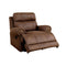 Leatherette Glider Recliner Chair, Brown-Recliner Chairs-Brown-Leatherette-JadeMoghul Inc.