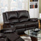 Leatherette Motion Loveseat, Brown