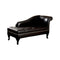 Leatherette Storage Chaise, Black-Indoor Chaise Lounge Chairs-Black-Padded Leatherette Solid Wood-JadeMoghul Inc.