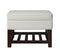 Leatherette Upholstered Wooden Cocktail Table with Lift Top Storage, White and Brown-Cocktail Tables-Black and Brown-Wood and Faux Leather-JadeMoghul Inc.