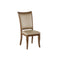 Leatherette Upholstered Wooden Side Chair, Set of 2, Beige and Brown-Accent Chairs-Beige and Brown-Wood and Polyurethane-JadeMoghul Inc.
