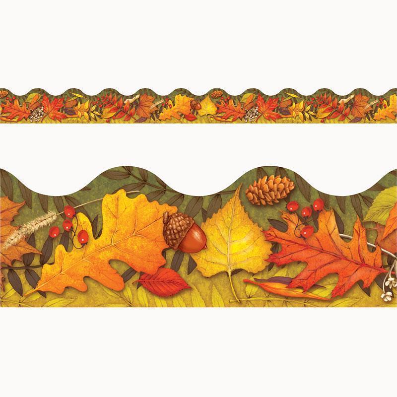 LEAVES OF AUTUMN TRIMMERS SCALLOPED-Learning Materials-JadeMoghul Inc.