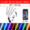 Led Car Foot Ambient Light With USB Cigarette Lighter Backlight Music Control App RGB Auto Interior Decorative Atmosphere Lights JadeMoghul Inc. 