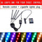 Led Car Foot Ambient Light With USB Cigarette Lighter Backlight Music Control App RGB Auto Interior Decorative Atmosphere Lights JadeMoghul Inc. 